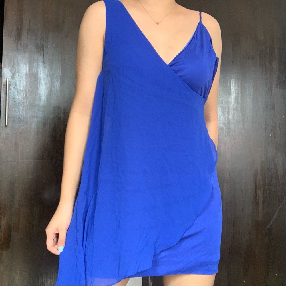 BEBE royal blue dress